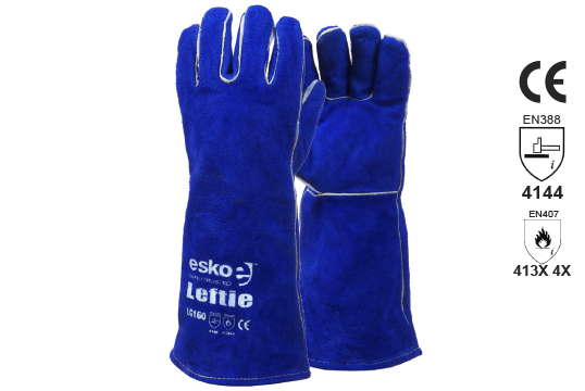 Leftie Welding Gloves 406mm Kevlar stitched