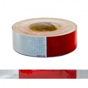 Esko Tape Reflective Conspocuity Hi Vis Red/White Mtr