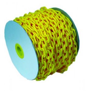 Chain plastic yellow 6mmx24M