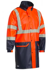 Bisley Taped Stretch Pu Hi Vis Jacket BJ6935