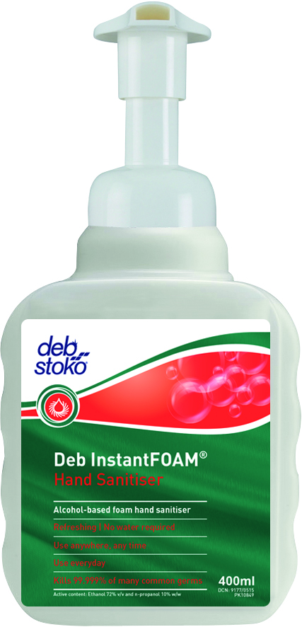 Deb Instant Foam Pump Sanitiser 400ml