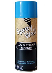 Paint Log & Stencil Marker Lt Blue