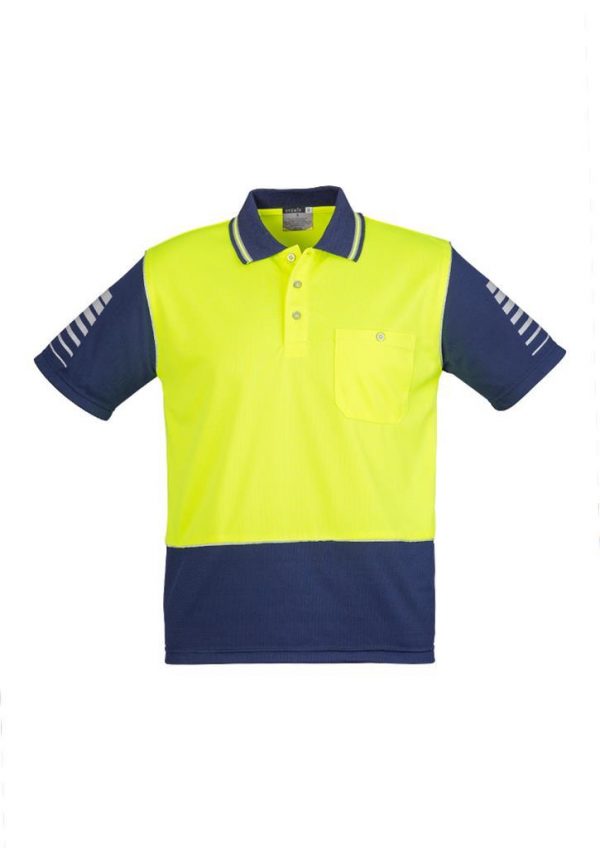 Syzmik Polo Men's Hi Vis Day Only Zone ZH236 - Image 3