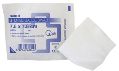 Gauze Swabs 2’s Sterile Non Woven – 7.5 x 7.5cm