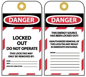 Tag Lockout “Do not operate” 25pk