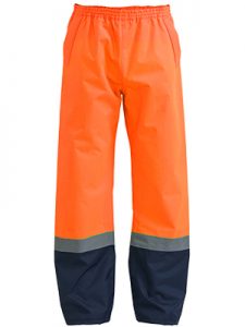 Bisley Rain Shell Hi Vis Taped Pant BP6965T