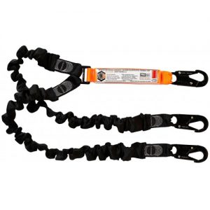 LINQ Double Elastic Lanyard with 3x Snap Hooks