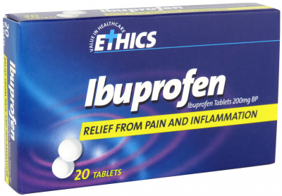 Ibuprofen Tablets – 200mg. Box of 20