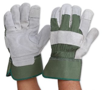 Glove Heavy Duty Stripe Leather  – Reinforced Palm & Fingers