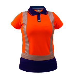 Caution Hi-Vis Polo Women’s D/N Microfibre PCP1214