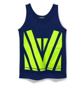 Novelli Singlet Hi Viz Chevron Classic Navy