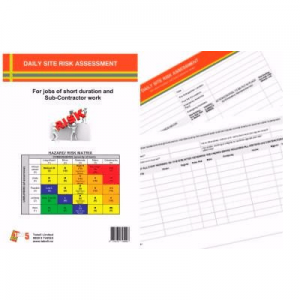 TAKE 5 Daily Site Risk Assessment Pad