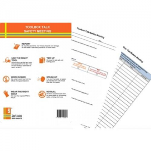 TAKE 5 Toolbox Talk & Safety Meeting Pad