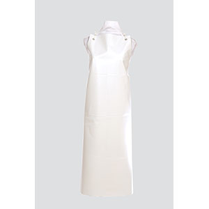 Apron PVC White with Ties