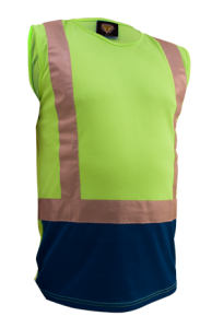 Caution Singlet D/N Hi-Vis Yellow/Navy or Orange/Navy PCS1412