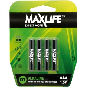 Batteries Maxlife AAA Alkaline 4pk