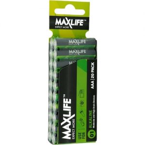 Batteries Maxlife AAA Alkaline 20pk