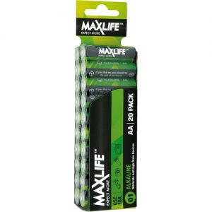 Batteries Maxlife AA Alkaline 20pk