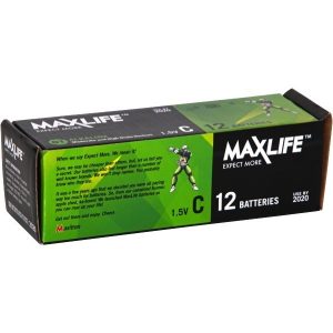 Maxlife Batteries C Alkaline 12pk