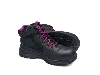 Boot Ladies Hiker Zip Black Lightweight Blundstone 887