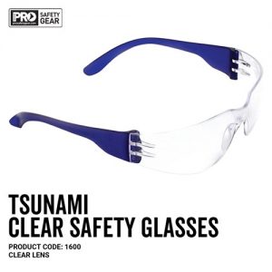 Safety Glasses Clear – Tsunami Pro – 1600