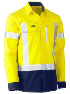 Bisley Utility Shirt Flex & Move X Taped Hi Vis BS6177XT