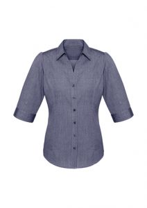 Ladies Trend 3/4 Sleeve ShirtSilver
