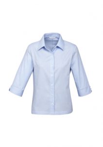 Biz-Collection Ladies Luxe 3/4 Sleeve Shirt S10221