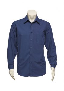Biz-Collection Men’s Micro Check Long Sleeve Shirt SH816