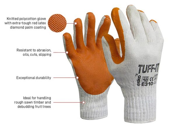 Esko Tuff-It Glove Tough Latex Palm