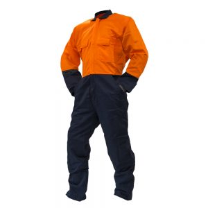 Safe-T-Tec Overall Day Only Cotton Orange/Navy