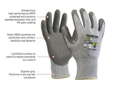 Glove Esko Razor X500 Cut 5 PU Dip Glove