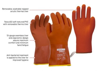 Esko Towa Orange Thermal PVC Glove