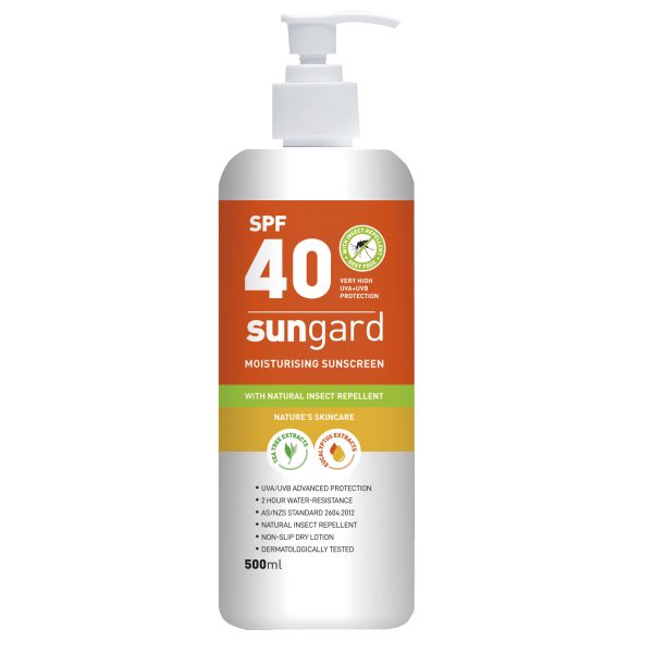 Sunscreen SPF40 & Natural Insect Repellent 500ml Pump