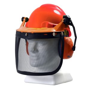 Esko Tuff-Nut Ratchet Hard Hat Forestry Combo – Neon Orange