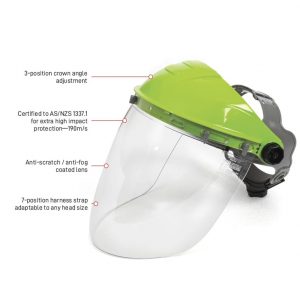 Esko Browguard & Visor Combo Clear AF Tuff Shield - TS-BFVC