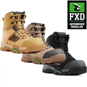 FXD WB-2 Safety Boot Zip Black / Stone / Wheat – US Sizing