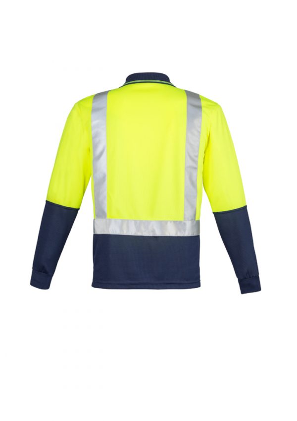 Syzmik L/S Polo Shoulder Taped Men's Hi Vis Spliced ZH234 - Image 4