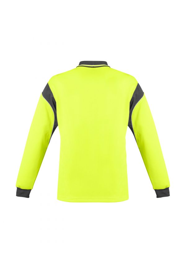 Syzmik Aztec Polo Hi Vis Men's Long Sleeve - Image 8