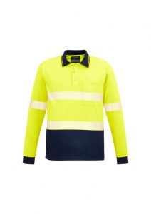 Syzmik Polo Unisex Hi Vis Segmented Long Sleeve ZH530