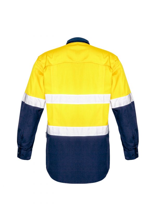 Syzmik Rugged Vented Shirt L/S Day/Night ZW129 - Image 3
