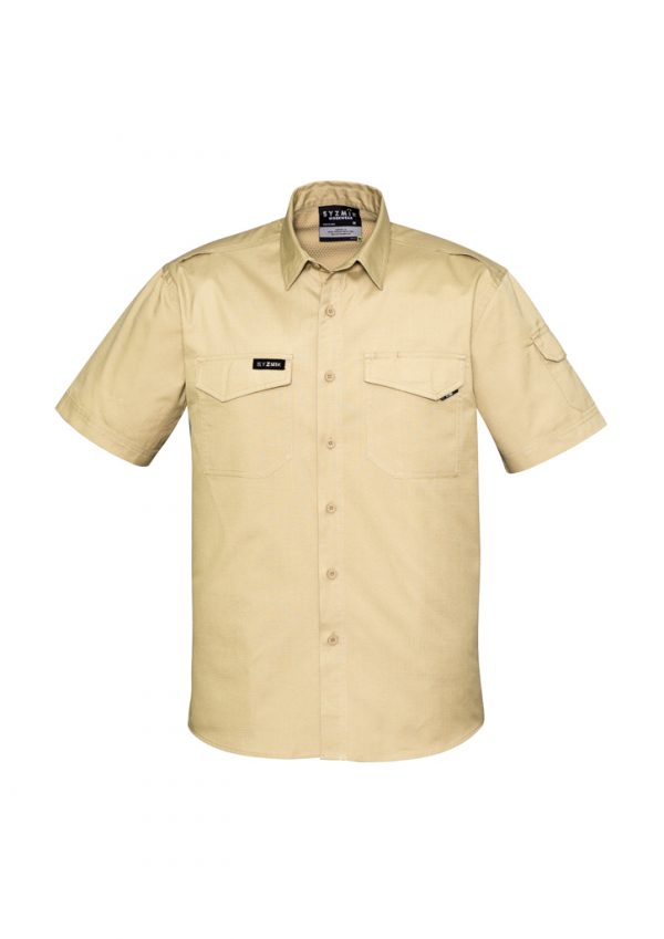 Syzmik Men's Rugged Work-shirt Short Sleeve 145g ZW405