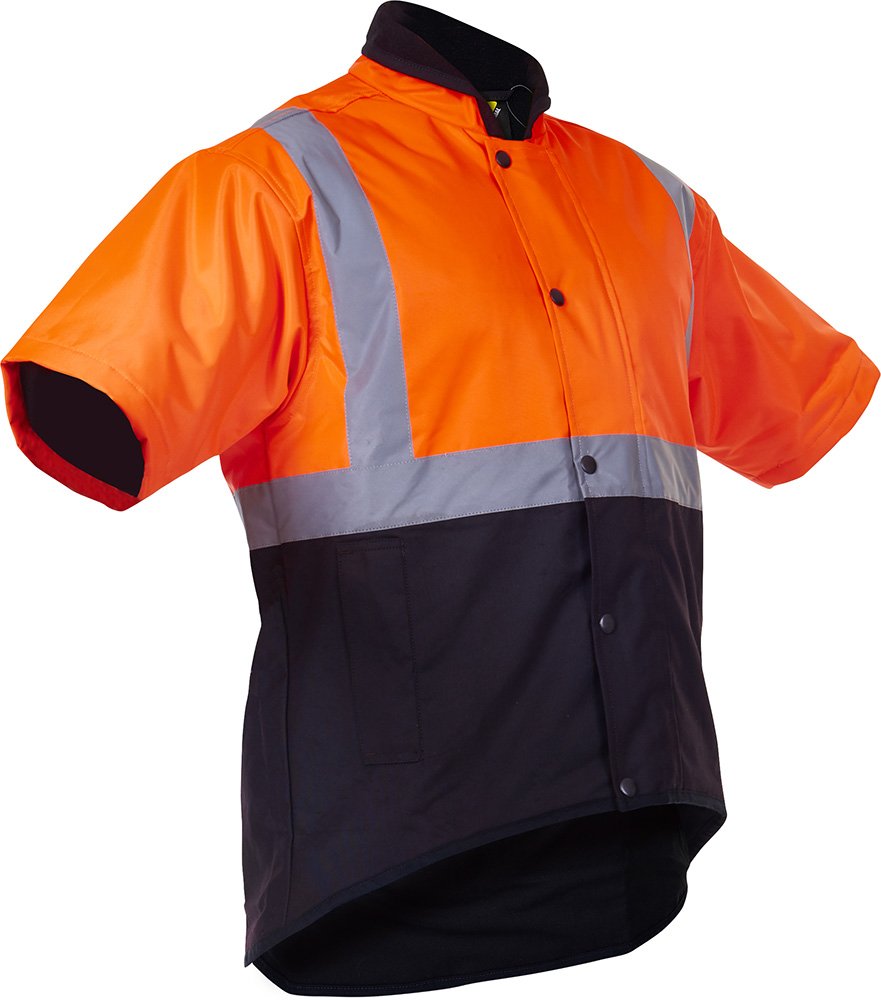 Caution Oilskin Vest Day Night Short Sleeve PCO1350 - Image 4