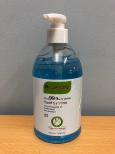 Hygiene Hand Sanitizer Instant 75% Alcohol 500ml Pump Bottle