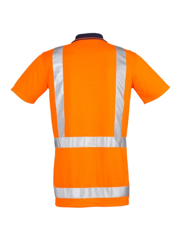 Syzmik Short Sleeve Polo Men's TTMC-W17 Orange - Image 2