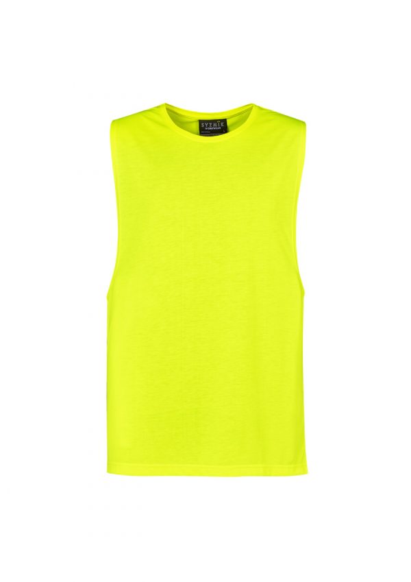 Syzmik Sleeveless Tee Hi Vis Men's Yellow or Orange