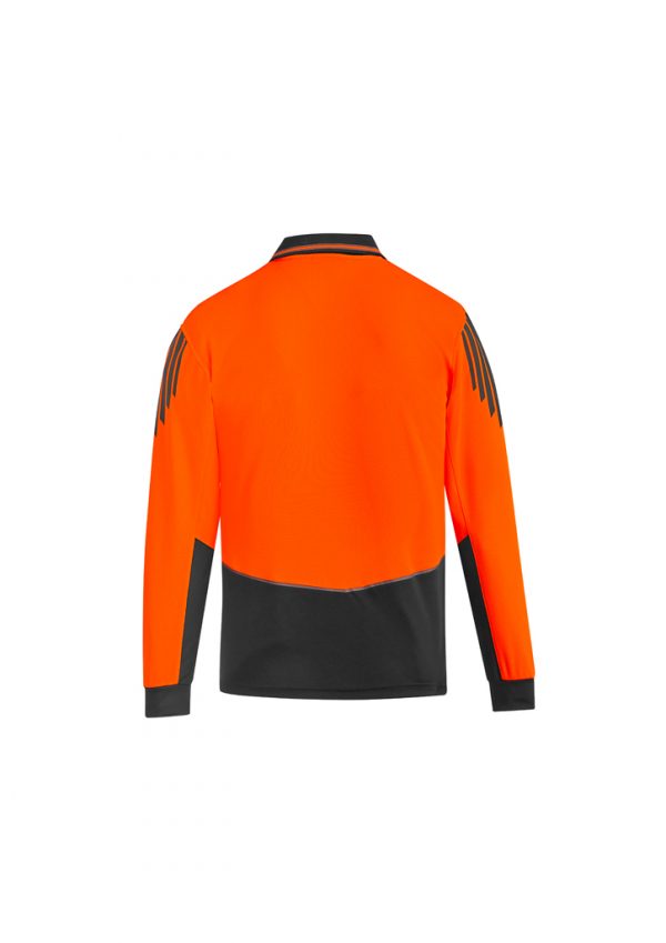 Syzmik Long Sleeve Polo Hi Vis Flux Men's - Image 8