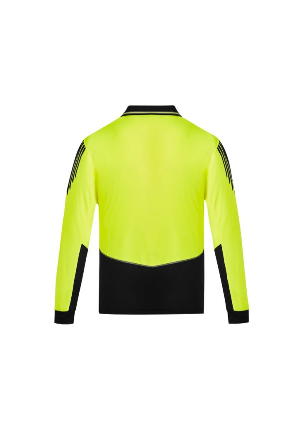 Syzmik Long Sleeve Polo Hi Vis Flux Men's - Image 2