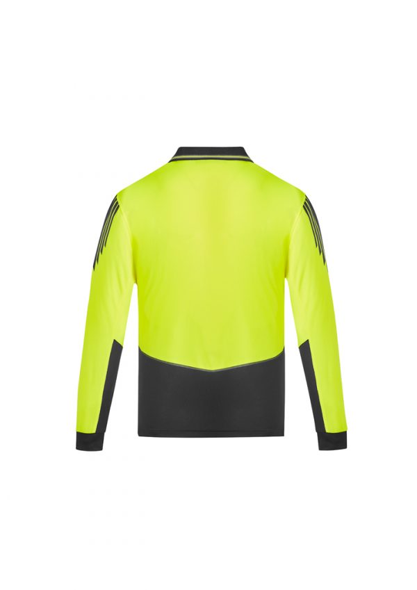 Syzmik Long Sleeve Polo Hi Vis Flux Men's - Image 6