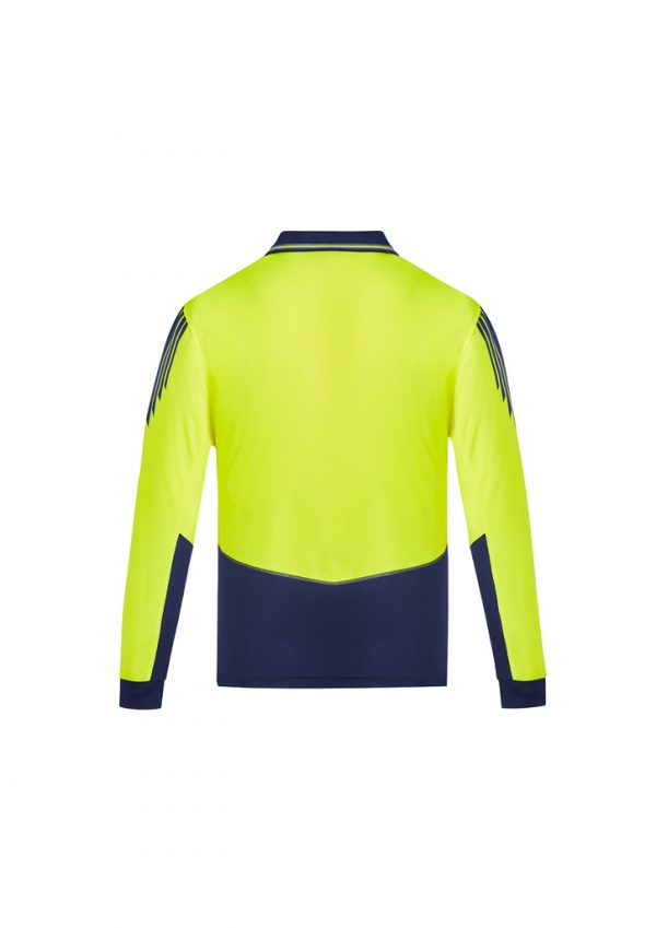 Syzmik Long Sleeve Polo Hi Vis Flux Men's - Image 10